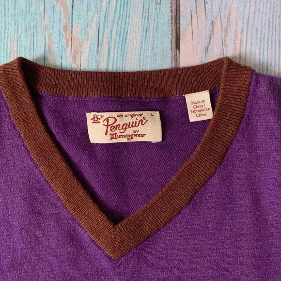 Men original penguin v neck sweater vest - Picture 9 of 9